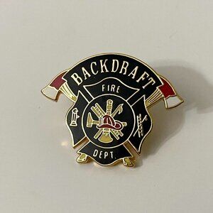 Vintage Backdraft Movie Film Pin Fire Department Pin